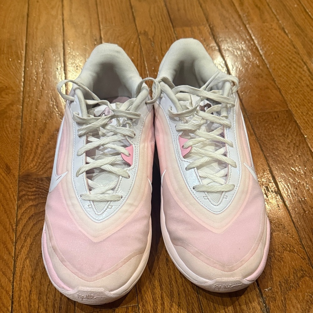 Nike A’ja Wilson Women's Soft Pink and White Sneakers